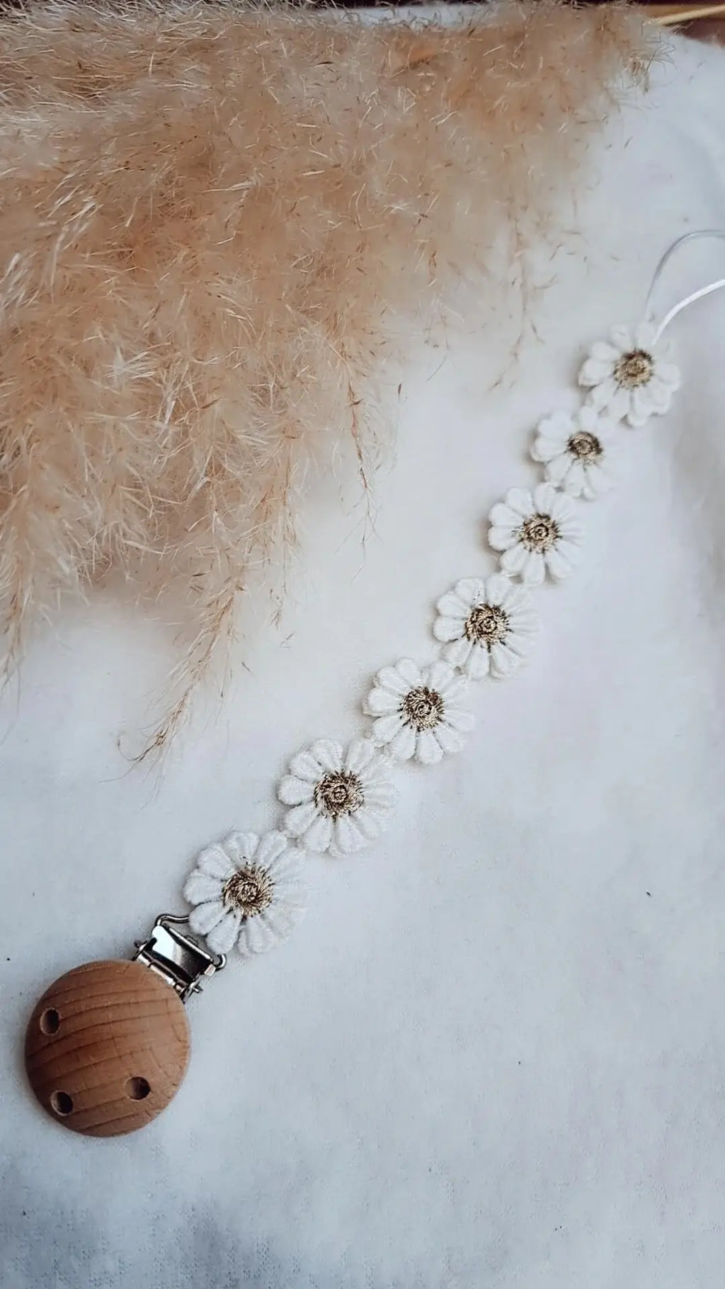 Suttesnor – Margueritter med guldmidte 🌼✨