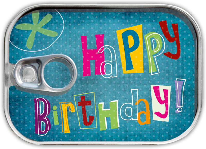 Happy Birthday - gave dåse