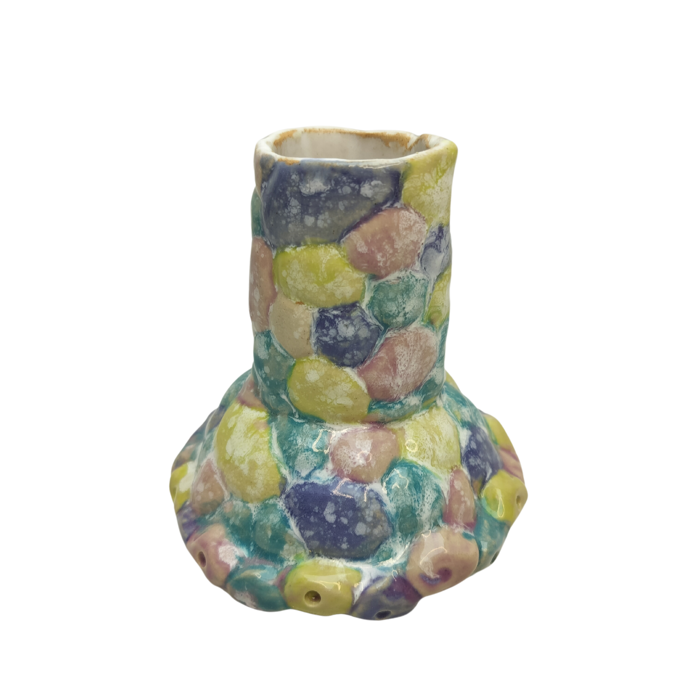 Lille vase - bobler i pastel farver