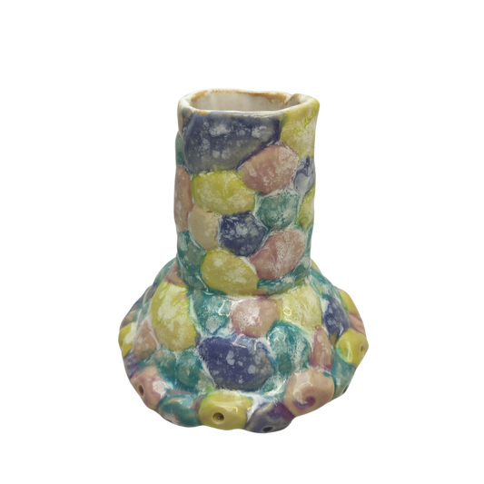 Lille vase - bobler i pastel farver
