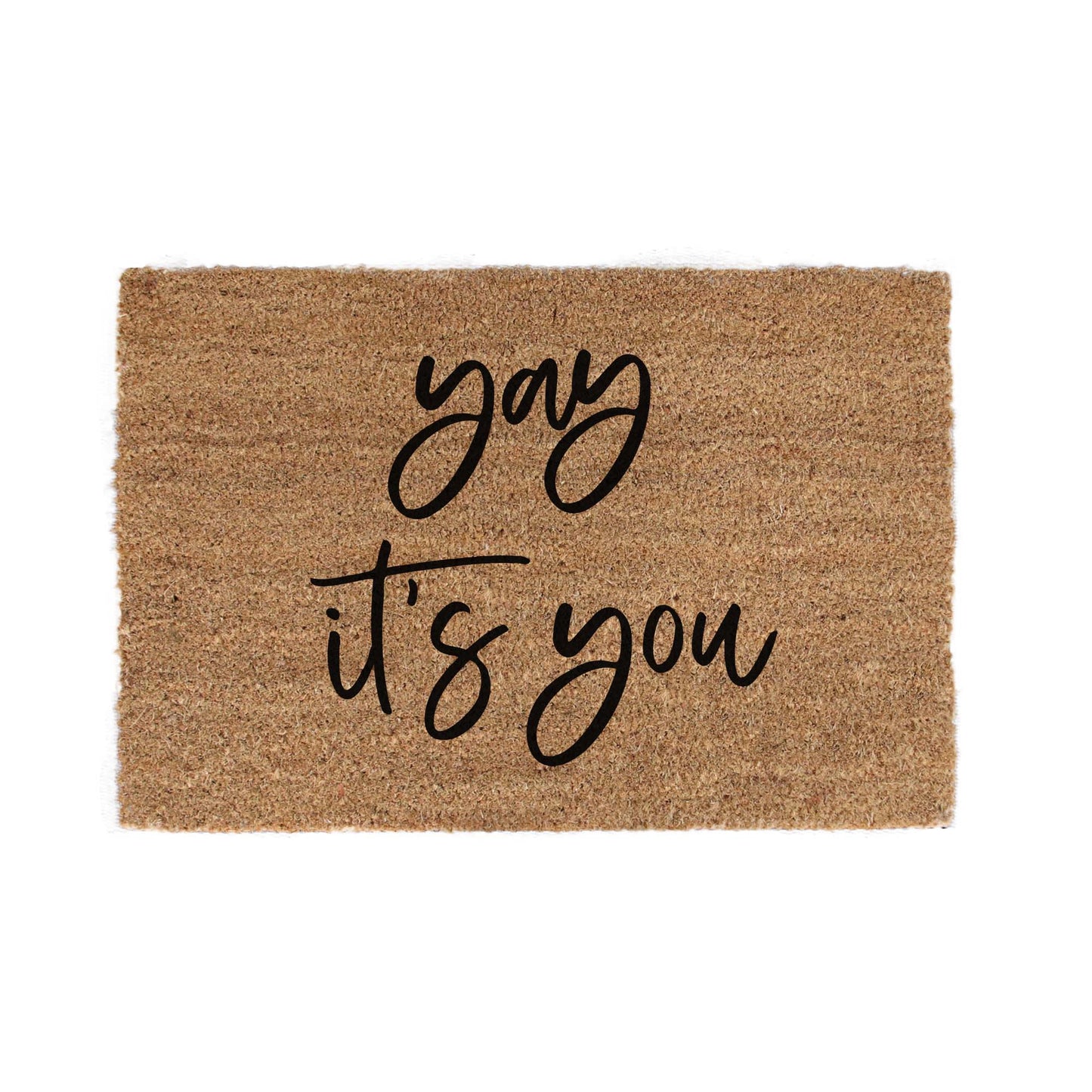 Kokosmåtter “Yay it’s you” – en varm velkomst med personlighed