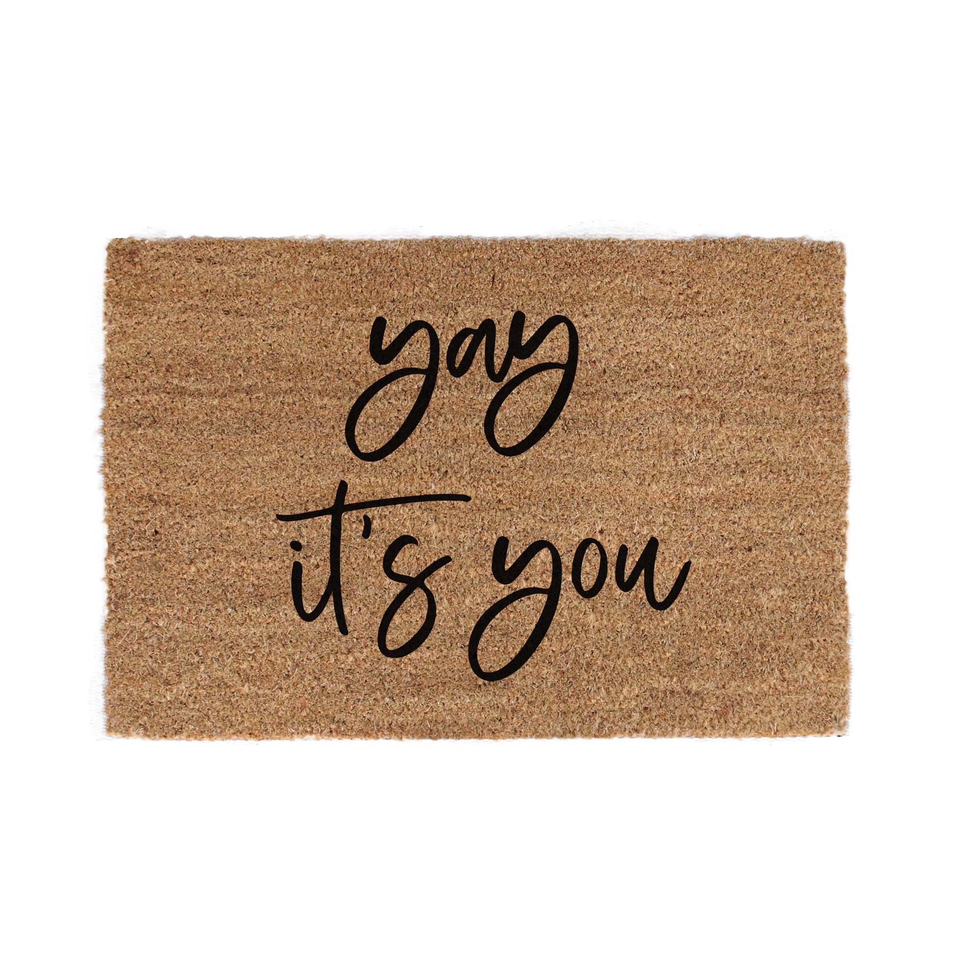 Kokosmåtter “Yay it’s you” – en varm velkomst med personlighed