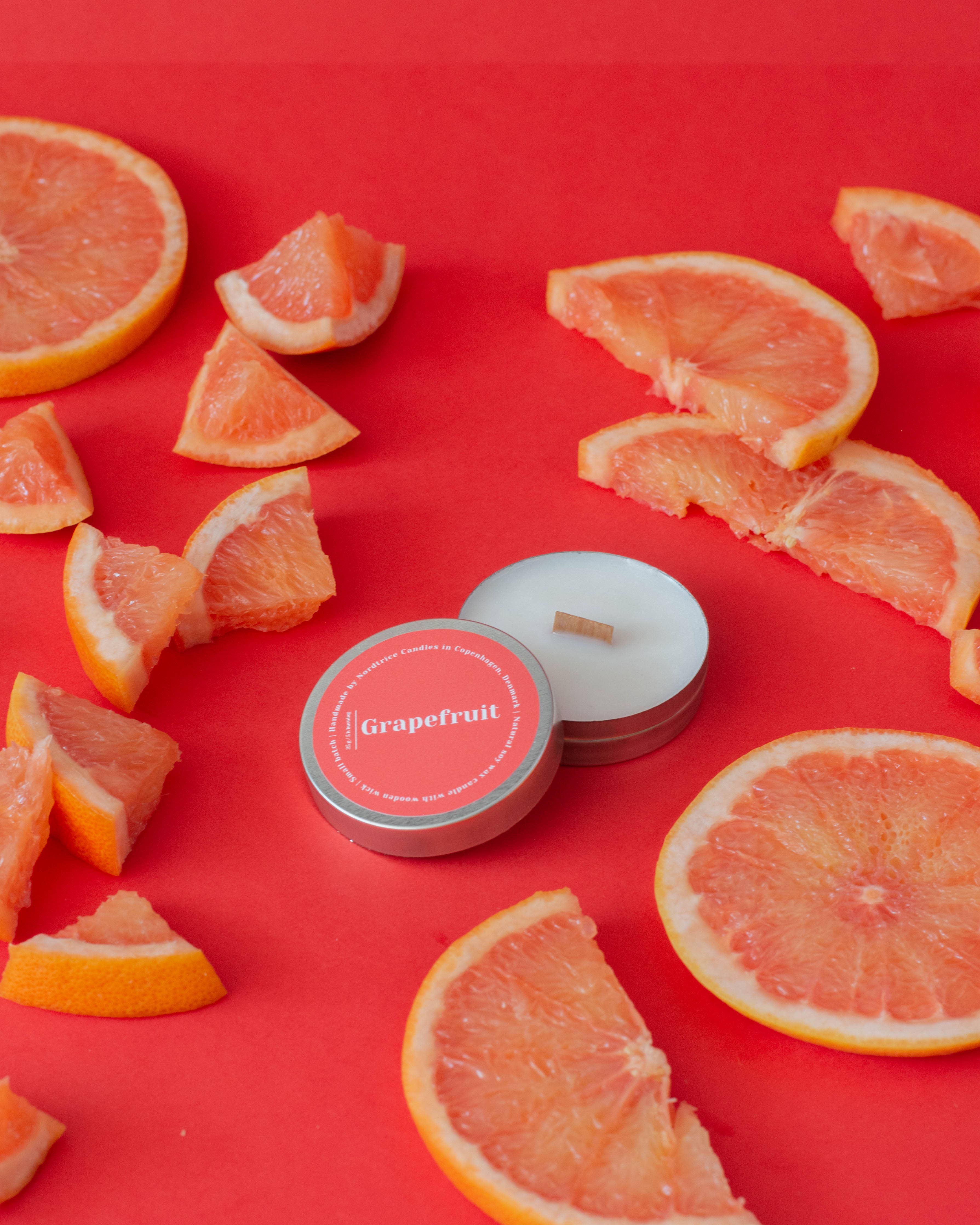 Mini duftende sojelys - Grapefrugt
