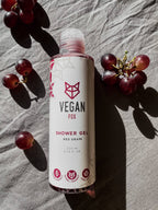 Vegansk showergel med rød drue 200 ml | Vegan Fox