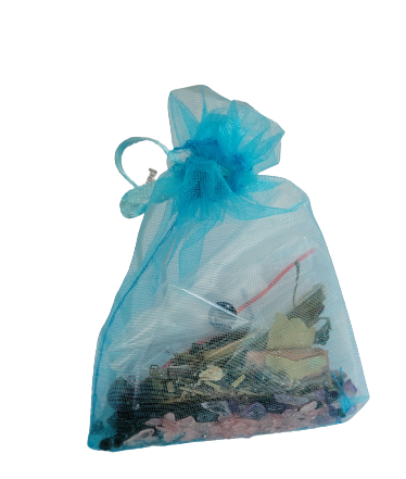 Hexbag – lille energipose med krystaller, urter og intention