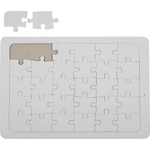 Mal selv puslespil A5 – kreativt DIY puslespil du kan tegne eller male