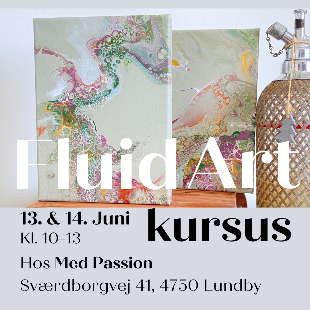 Fluid art begynder kursus 13. & 14. juni