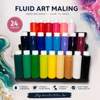 Færdigblandet Fluid Art maling – pouring maling klar til brug