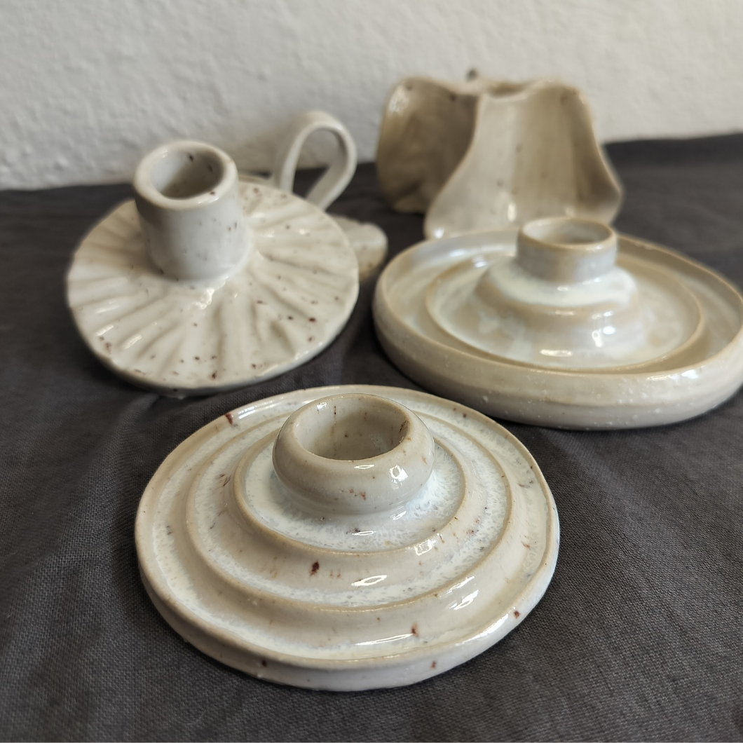 Lysestage – midterplaceret lys med riller (større)