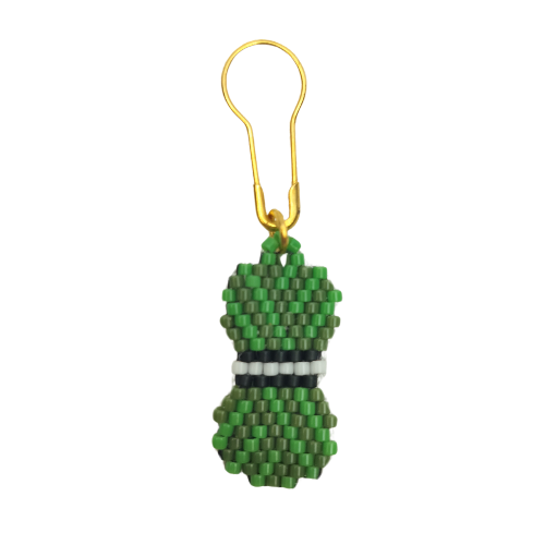 Håndsyede åbne maskemarkører – Små garnnøgler i perler 🧶✨