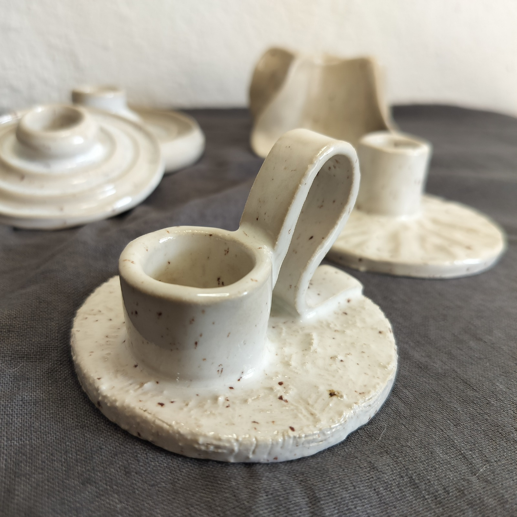 Lysestage med hank – nordisk stil