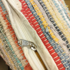 Pudebetræk 60x60 – håndvævet i genbrugsbomuld | Multifarvet