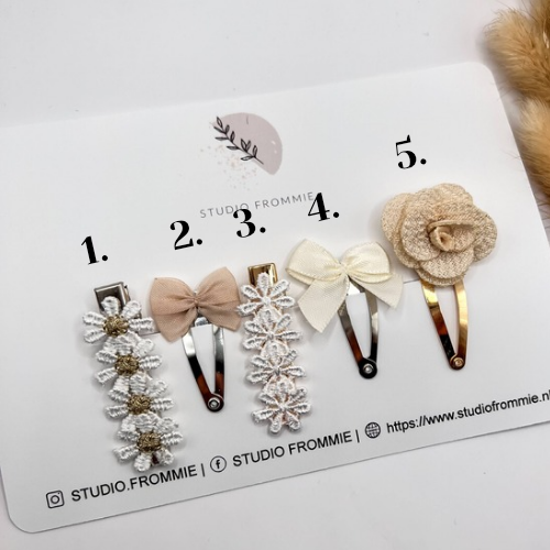 Hårspænder · Vælg mellem 5 Designs · Sælges i sæt af to