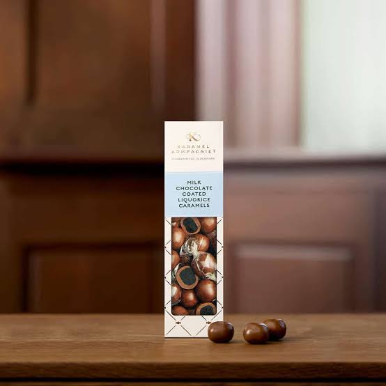 Lakridskaramel kugler med mælkechokolade